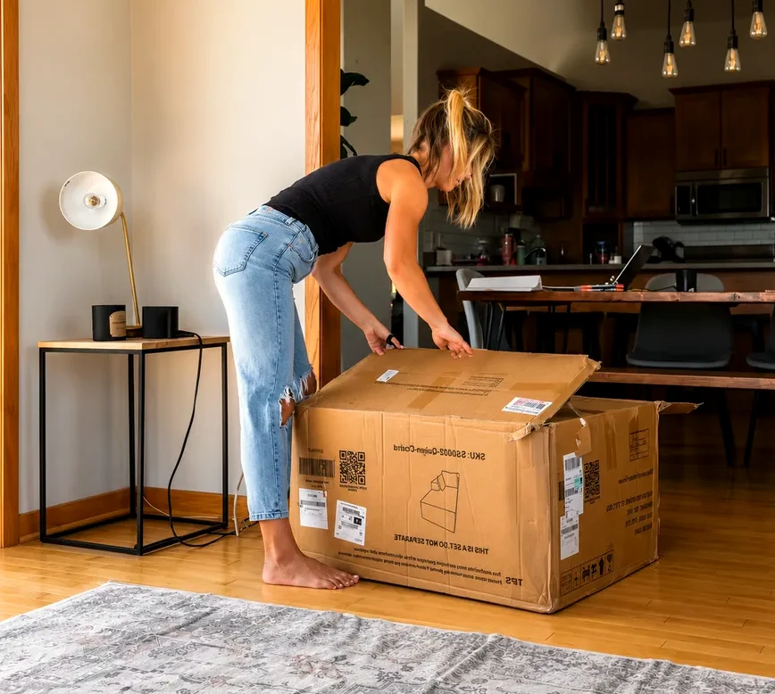 Paso 1: Llega en caja compacta