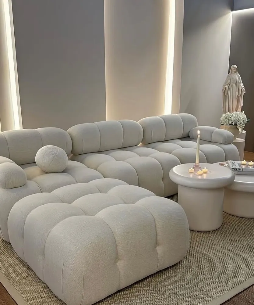 Sala NARA LOMA blanca en casa de cliente